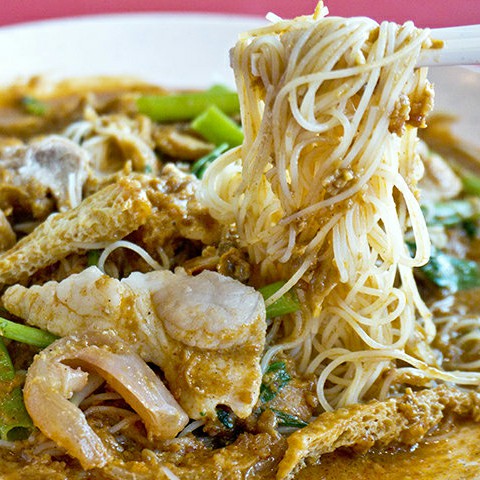 Chicken satay Koka noodles